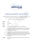 Implementing eSRA: Sponsor Guide 2026